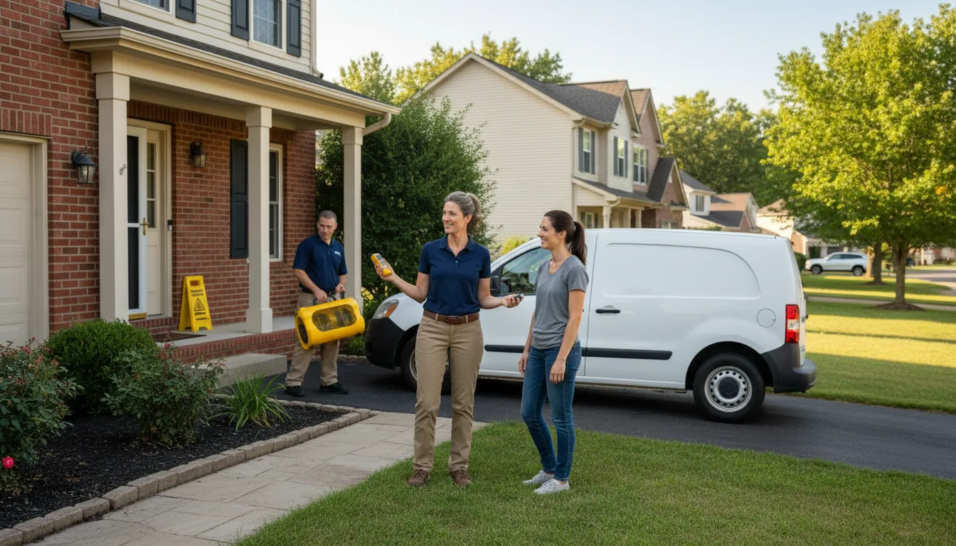 Water restoration image for Dehumidification And Cleanup Services in New Paris, IN